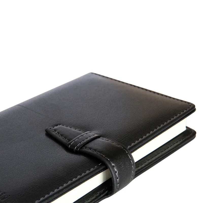 Deli 3336 Belt Button faux Leather Notebook 48k Belt Buckle Notebook Papelaria Planner Diary