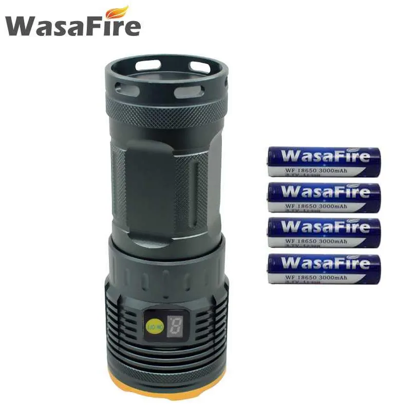 

LED Tactical Torch Powerful Rechargeable Lantern V3 Led 8000 Lumen Waterproof flashlight With 18650 Battery For Camping Hunting