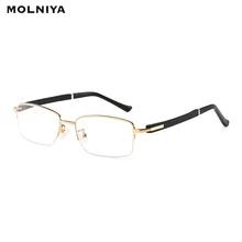 Сплав Мужские очки оправа металлические Рецептурные очки Оптическая мужская оправа голубые световые блокирующие очки компьютерные очки
