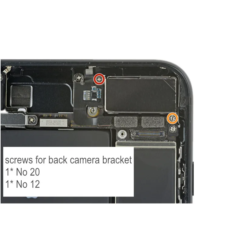 screws for back camera bracket