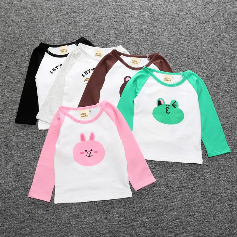 

Baby Boys Girls Tshirt Autumn Baby Boy Long Sleeve Tops Kids Sweatshirts Cotton Children T shirts Boys Clothes Baby Girl Clothes