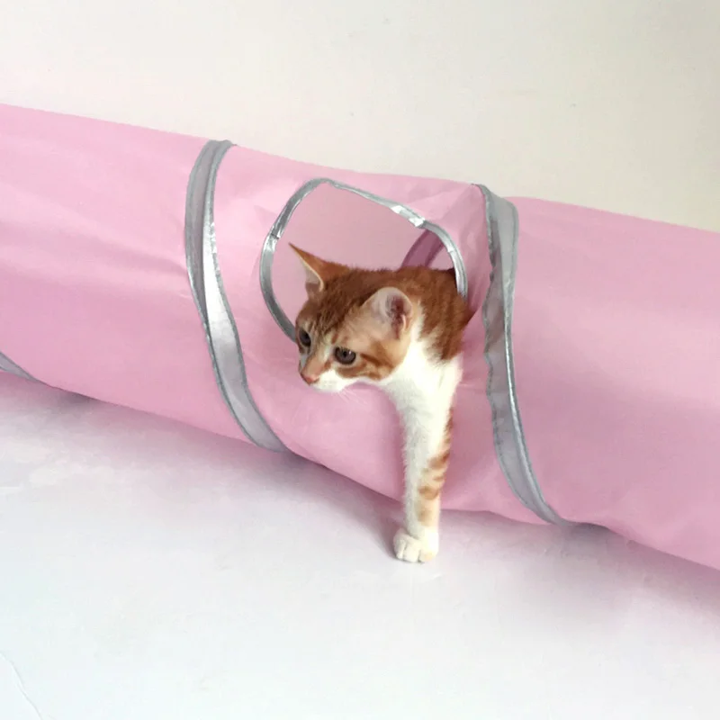 New Arrival Foldable Pet Tunnel Cat Kitten Play Tunnel Tent Crinkle