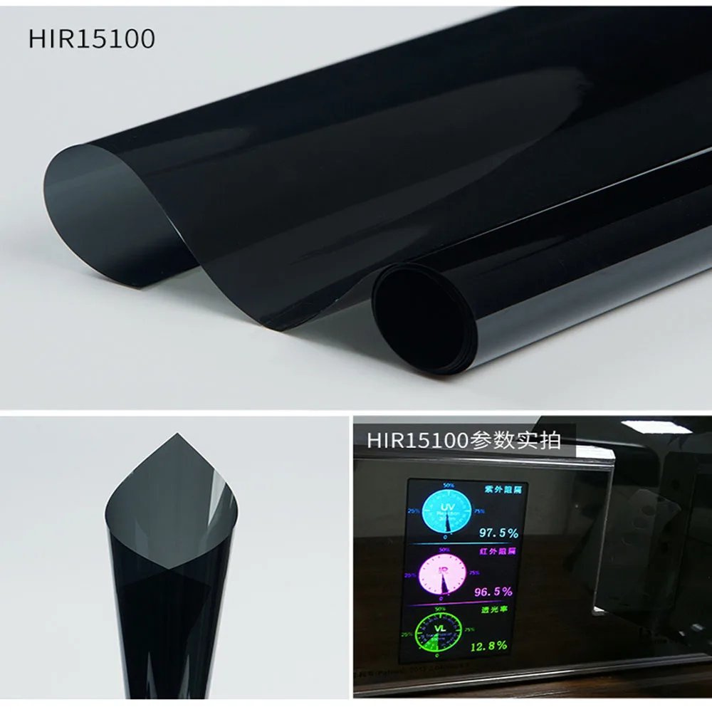 

HOHOFILM 1.52x15m 15% VLT Window Film Solar Tint 99% UV Proof Scratch Resistant Home Office Car Vehicle Window Sticker Roll