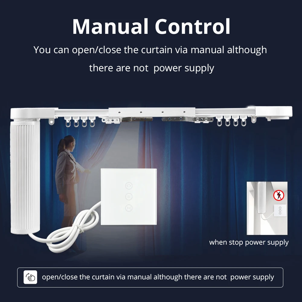 Умный дом моторизованный Zigbee умный занавес s с навесной дорожкой настенный переключатель управления смартфонами