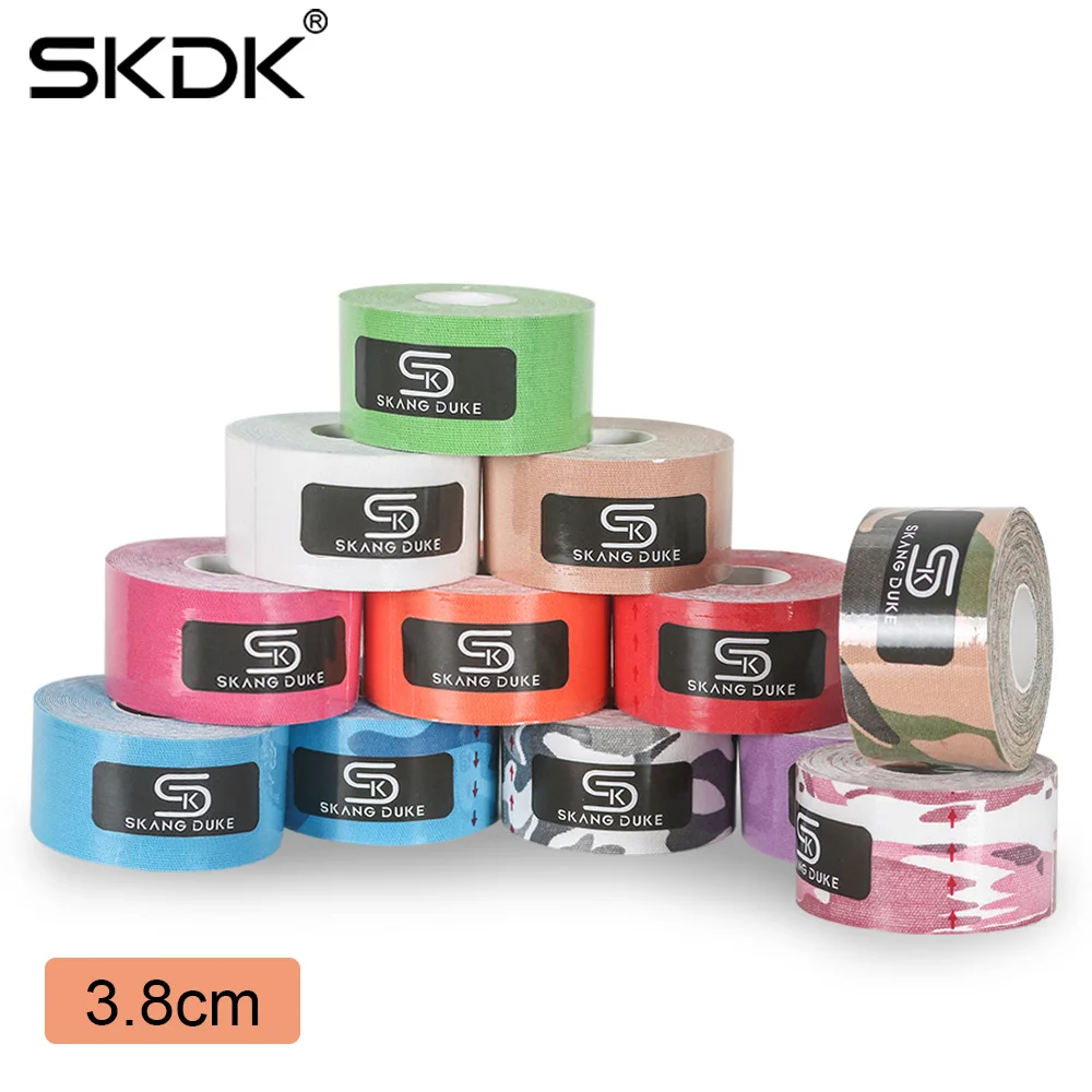 

3.8cm Kinesiology Tape Waterproof Athletic Recovery Kneepad Sports Safety Muscle Pain Relief Knee Pads Support Fitness Bandage