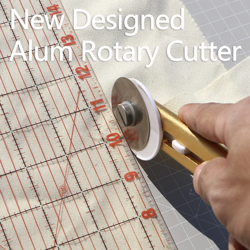 

DUOFEN aluminium 45mm rotary cutter Quilters Sewing Quilting Fabric Cutting Craft Tool Tightness adjustable