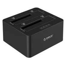 ORICO 6629US3-C serial port 2.5 / 3.5 inch sata hard drive seat double disk USB3.0 mobile hard disk box Hard disk replicator