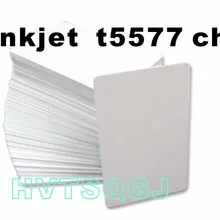 300 шт 125 кГц T5577 струйная печать cr80 Пустая карточка из ПВХ