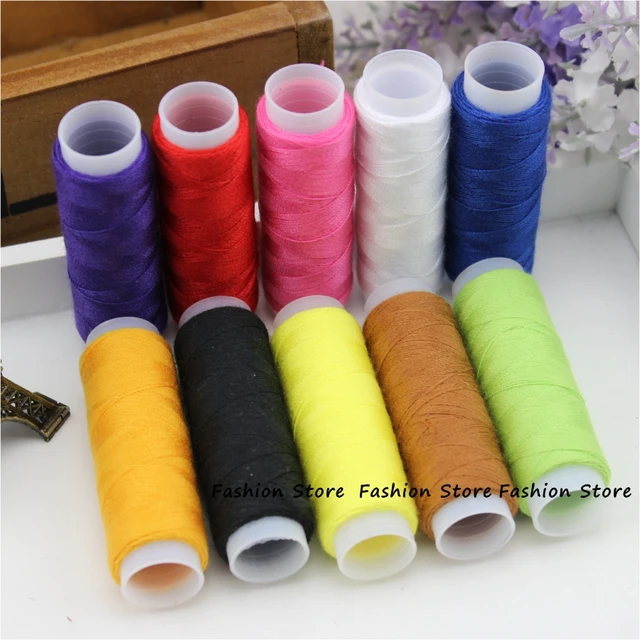 10 roll/lot, 160 yard/roll, Mixed Color Sewing Thread Spolyester,Thread