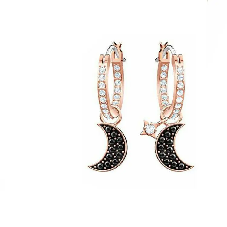 

High QualitySWA 1:1 New Black Lady's Earrings