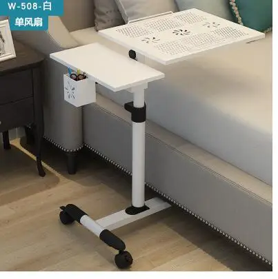 Removable simple lift notebook bed desk land use mobile lazy table bedside computer desk.