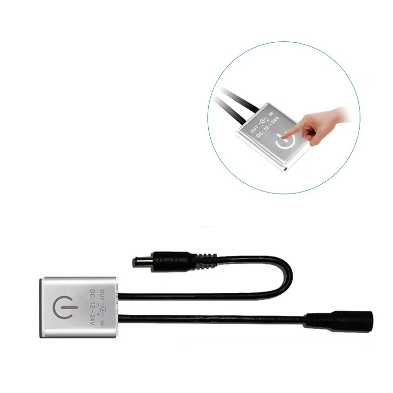 iTouch LED DImmer controller DC 12V24V 3A Touch Dimming Switch  with DC Plug for Cabinets, Stairs, Wardrobes, Furniture   (13)