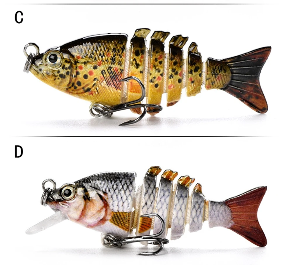 1 шт., 5 см, 2,5 г, мини приманка для рыбалки, Sahte Yemler, Swimbait, Grankbait, жесткая приманка, мульти, шарнирная приманка, поддельная приманка, articulos De Pesca