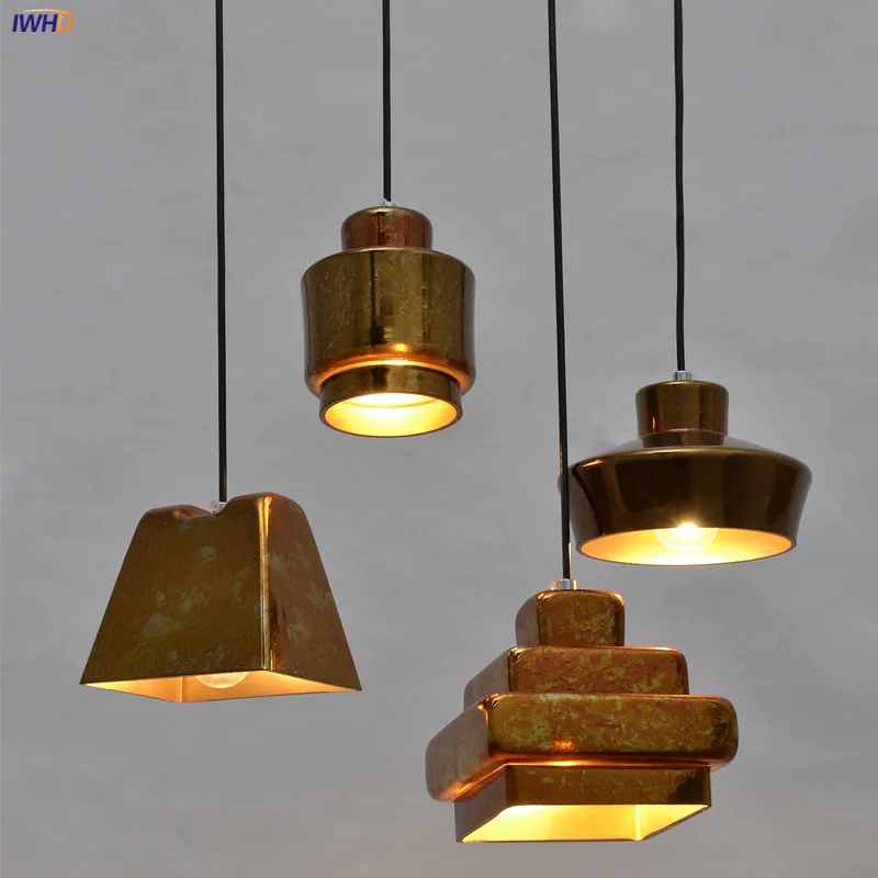 IWHD Лофт Industrial Decor подвесные светильники ресторан кафе домашнего освещения Винтаж