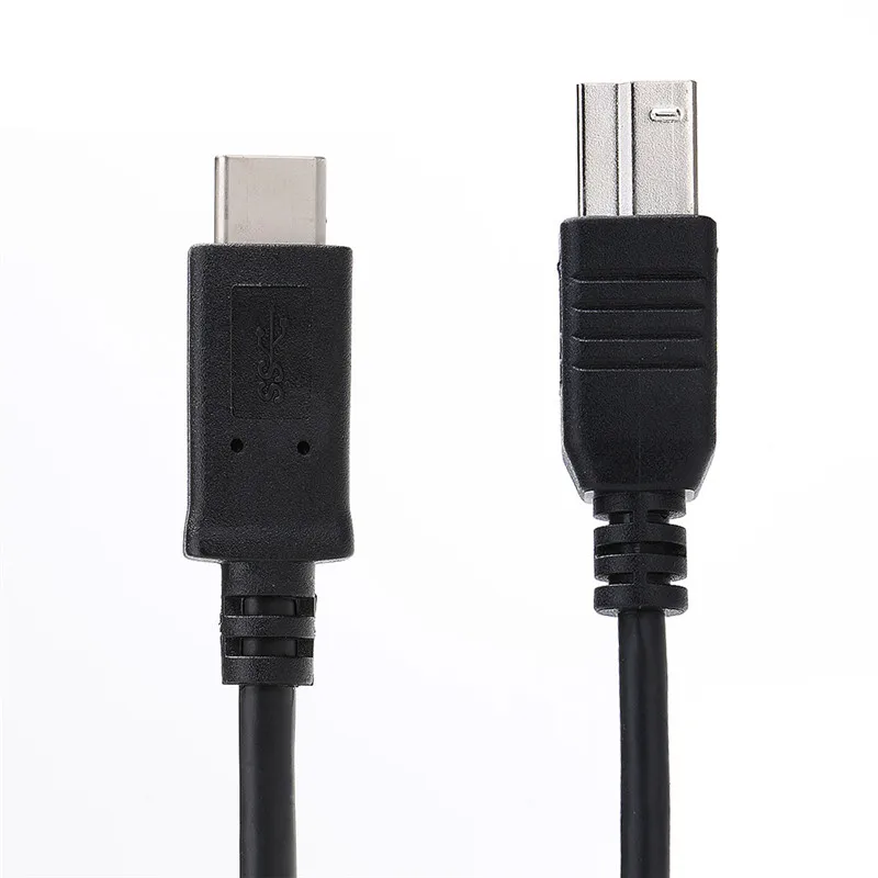 1 м 3,1 Тип C штекер до 3,0 Мужской стандартный кабель для принтера сканер черный кабель для Apple Macbook Pro 15 дюймов 13 дюймов