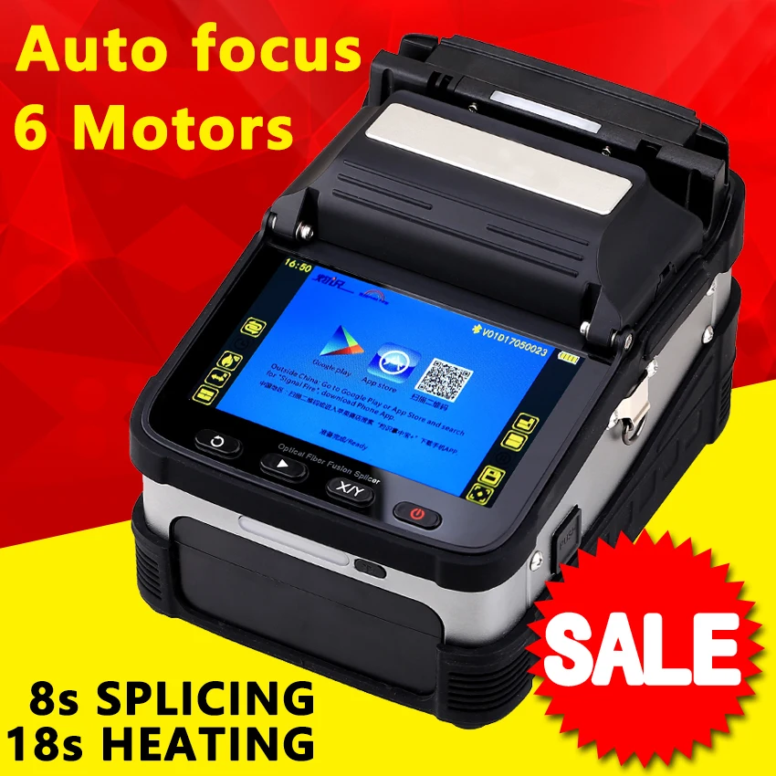

KELUSHI SM&MM Automatic FTTH Optical Fiber Fusion Splicer Fiber Optic Welding Splicing Machine AI-7 With Electrodes