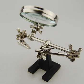 

Soldering Iron Stand Clamp Clip Helping Hand Magnifying Circuit Board Solder Welding Repair Tools