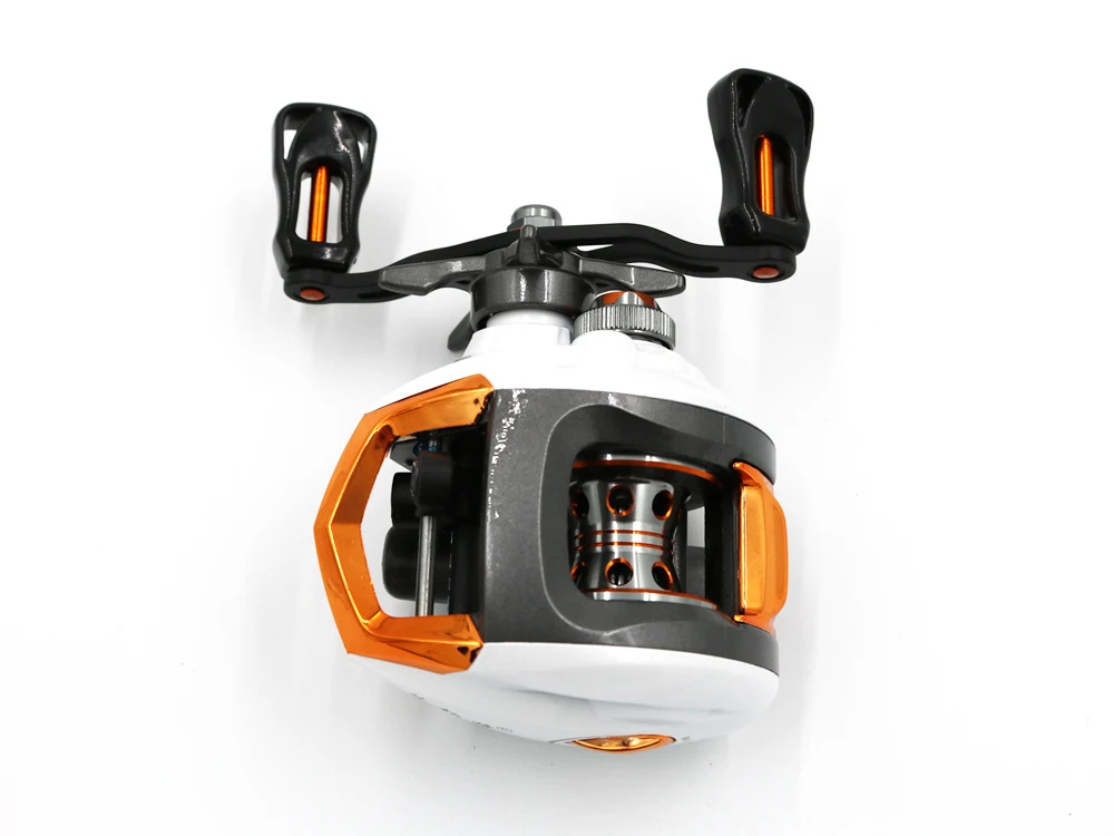 Reel com Sistema de Freio Água para a Esquerda e direita 12 plus 1 Rolamentos à Prova d' Baitcasting Fishing Reel Alta Velocidade Fishing Magnético Lp200 8 água esquerda mão direita carretel de pesca
