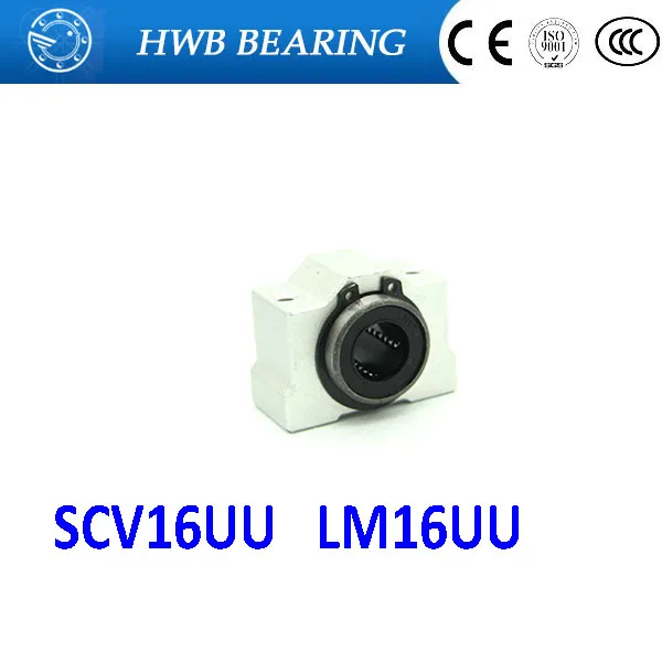 

SC16VUU SC16V SCV16UU SCV16 16mm linear bearing bushing short sliding block LM16UU linear bearing for 16mm linear shaft