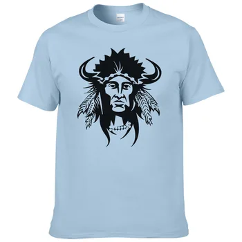 

2016 Fashion Pattern Design Men T-shirt Short Sleeve Hipster Tops Indians Printed t shirts Cool Tee Homme Fitness Tops #115