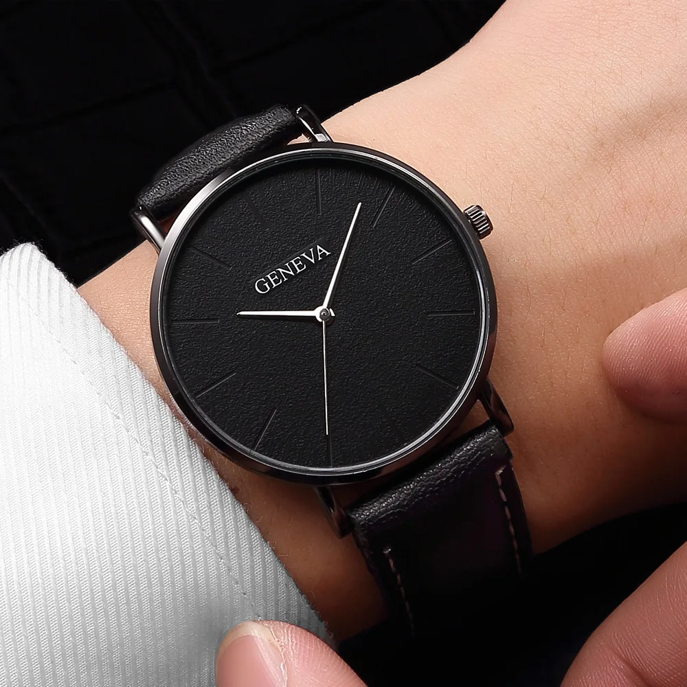 

Geneva Watches Men Women Luxury Brand Wristwatches Fashion Simple Dress Quartz Watches YOUNG Stylish Clock New Relogio Masculino