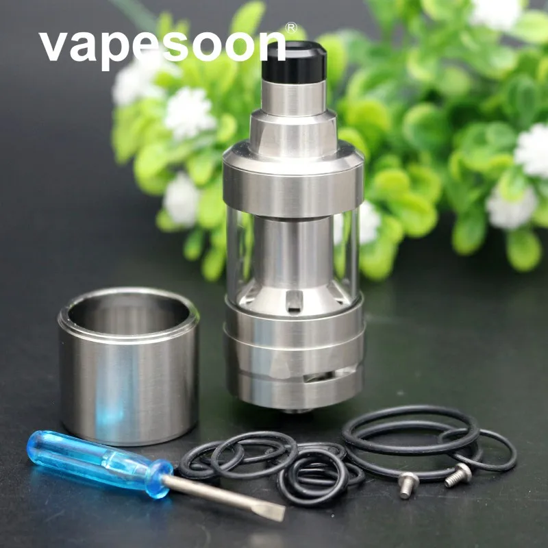 

Vapesoon Kayfun Prime Style MTL 2.0ml RTA Rebuildable Dripper Tank 316 Stainless Steel 22MM Diameter Atomizer Airflow Control