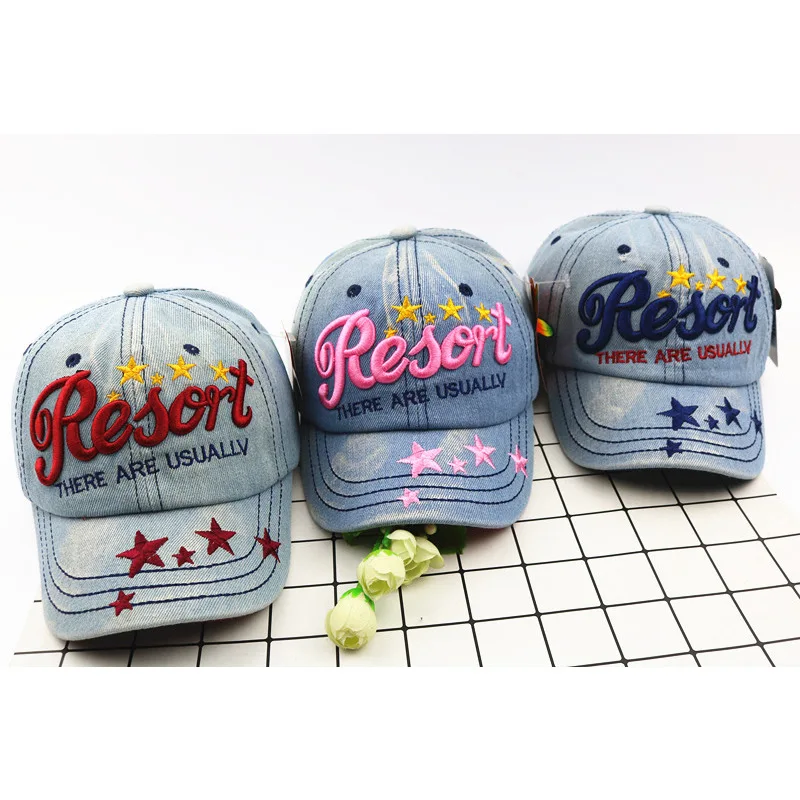

Children's Cowboy Baseball Caps Boy Girl Outdoor Bending Along Baseball Hat Freely Adjustable Comfortable Girls Cap Kids Hat