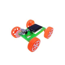 Креативная мини-солнечная панель автомобиля DIY пластиковая Шестерня в сборе четыре колеса автомобиля ребенок модель создание игрушек научное изобретение инструмент