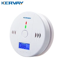 Sensor de alarma de CO Gas para el hogar, Detector de monóxido de carbono con pantalla Digital LCD, alarma automática de seguridad