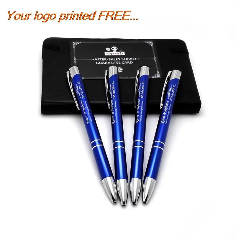 

Hot Chirstmas gifts ideas printed gifts laser engraved metal pens 18g per piece 0.5mm writing good 40pcs a lot for SALE