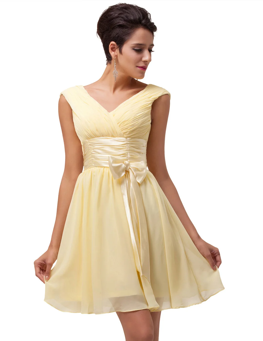 Online Get Cheap Bridesmaid Dress Yellow Alibaba Group