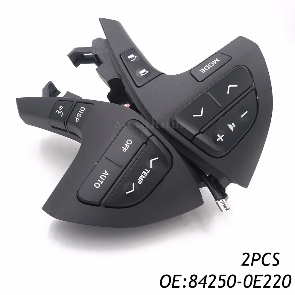 

2PCS Auto Steering Wheel Audio Control Button Switch 84250-0E220 84250-0E120 84250-0K020 For TOYOTA HIGHLANDER