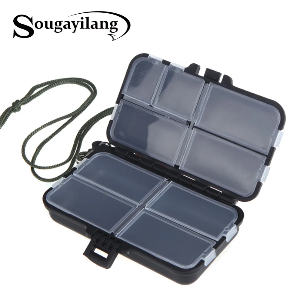 Sougayilang 11x7x3 см коробка для рыболовных снастей 70 г двухслойная пластиковая коробка для зимней рыбалки другие рыболовные принадлежности Инструменты