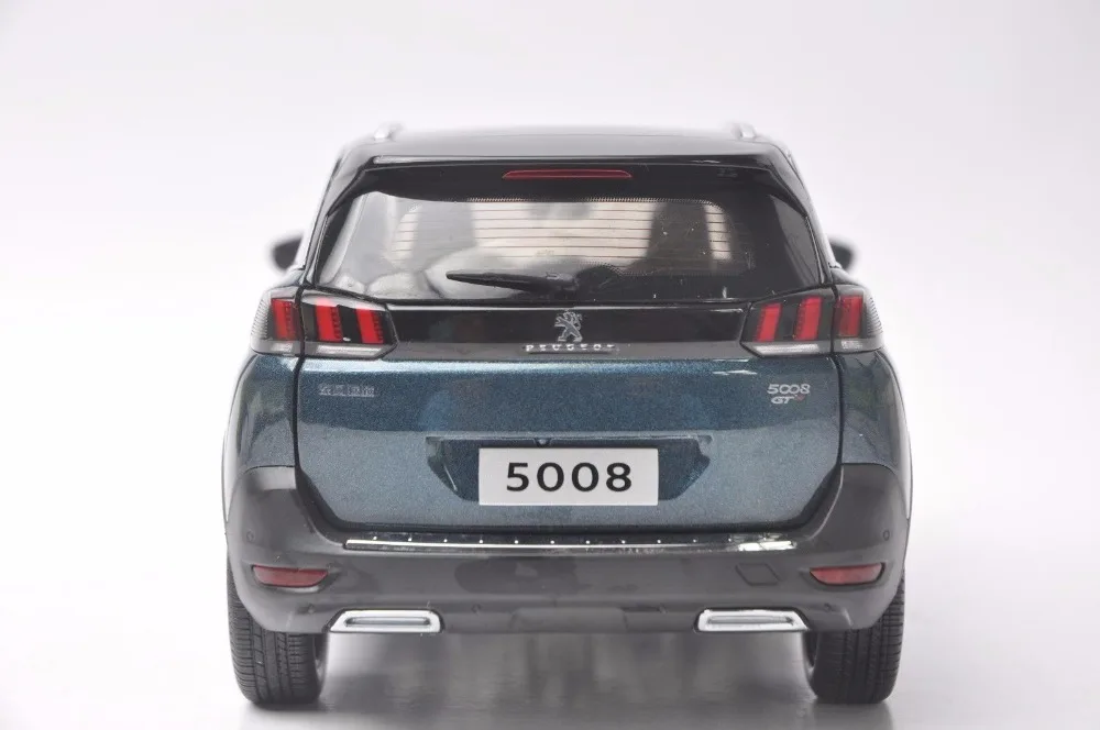 1:18 литая под давлением модель для peugeot 5008 Синий внедорожник сплав игрушечный автомобиль миниатюрная коллекция подарок