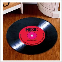 AOVOLL Рождественский коврик Добро пожаловать коврики для передней двери Мультфильм CD узор круглые ковры и ковры для дома гостиная