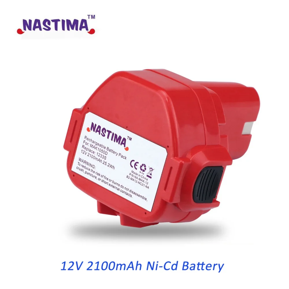 Никель-кадмиевый аккумулятор NASTIMA 12 В 2100 мАч Сменный для Makita 1220 PA12 1222 1233S 1233SA 1233SB 1235