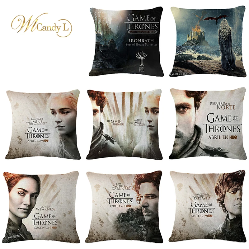 WL Candy Ldecorative pillow Game Of Thrones Decorative pillowcase Linen