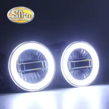 SNCN 3-IN-1 Functions Auto LED Angel Eyes Daytime Running Light Car Projector Fog Lamp For Suzuki Grand Vitara 2007 - 2012