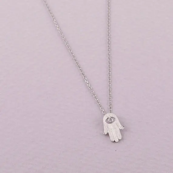 Hamsa Necklace in Silver.jpg