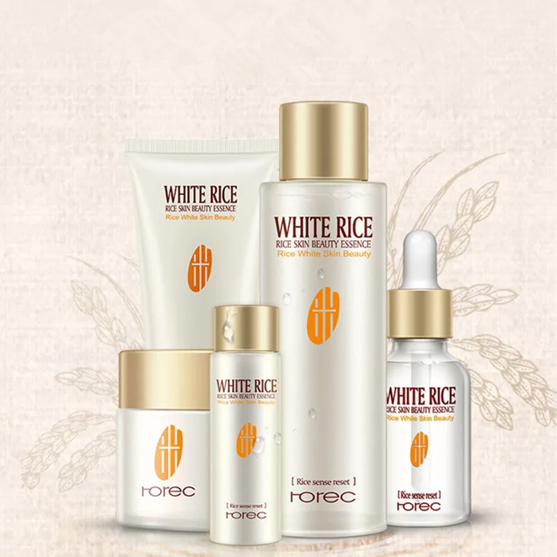 BIOAQUA 5PCSSET Rice Extract Nourishing set Tonic Cream five-piece box  travel filling cosmetic suit Anti-Aging Face skin Care 1