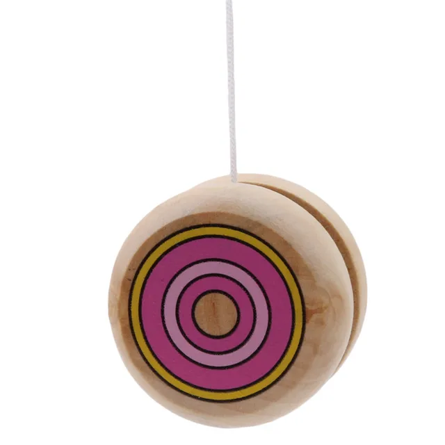 Hot Sale Wooden Classic Yoyo Toys Kids Kindergarten School Carnival Fun