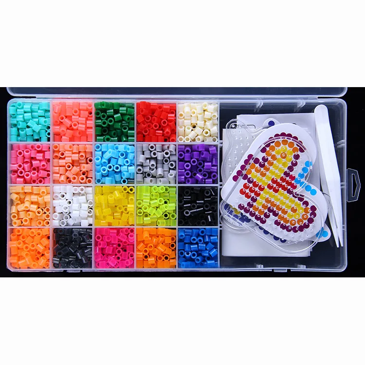 20 Color Perler Beads 2000pcs box set 5mm Hama Beads EVA Fuse beads for