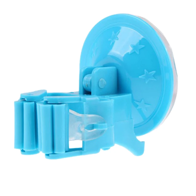 

Kitchen Bathroom Mop Broom Holder Rack with Suctions Cup Wall Mounted Mop Swob Organizer Home Storage Rack