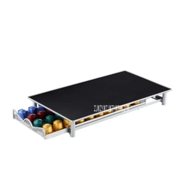 Cheap Capsule Coffee Special Storage Drawer Kitchen Shelving Capsule Tool Metal Drawer 40 Capsules Coffee Pod Rack Desktop Storage Box