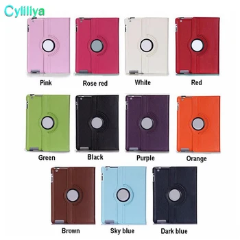

360 Degree Rotation smart Stand PU Leather Case Cover For Apple 4 5 6 air air 2 mini Retina Samsung galaxy