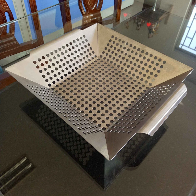 Grade Stainless Steel Vegetable Grill Basket Large Non Stick BBQ Grid Pan For Veggies Meat Fish Shrimp Fruit BBQ Accessories (10)