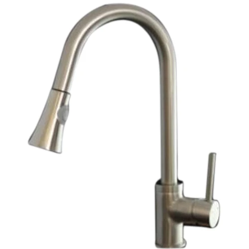 

Wholesale Faucetland 003002333 Kitchen Sink Faucet Pull Out Down Spray Single Handle Brushed Nickel