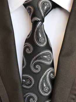 

8CM Designer's Men Necktie Unique Paisley Ties for Wedding Party Meeting
