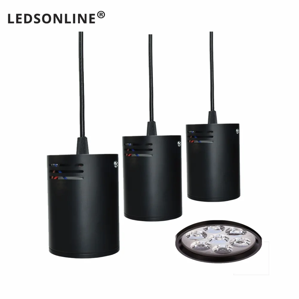 

DIY Surface Mounted Downlight Modern White Black Lights Aluminum Pendant Lamp Home Lighting Warm White 3000K