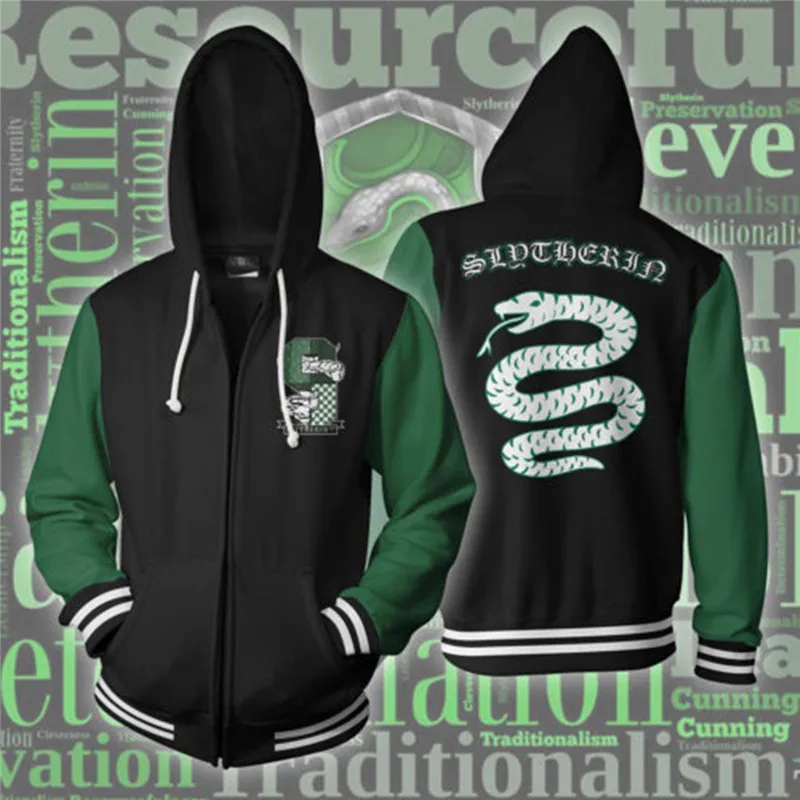 

Wizardry Ravenclaw Gryffindor Hufflepuff Slytherin 3D Printed Hoodie Harajuku Streetwear Unisex Men Hoodies Men Clothes